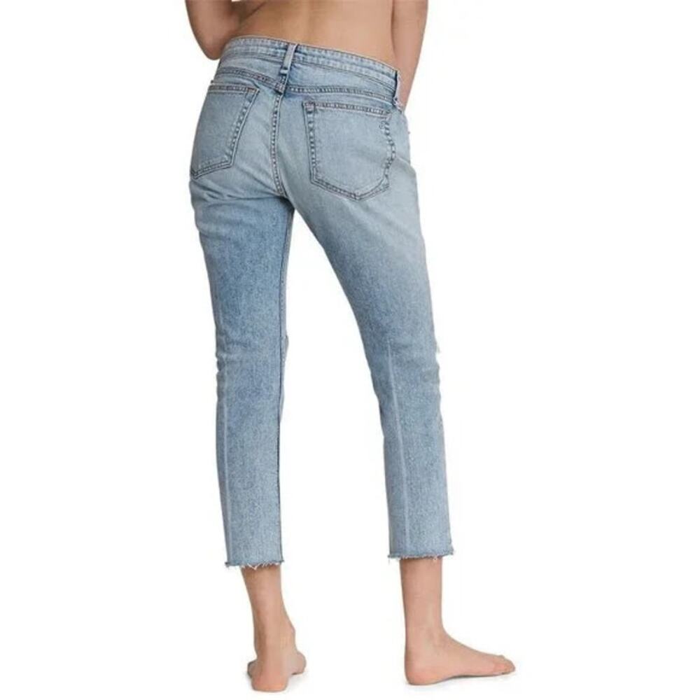 Rag & Bone Dre Low-Rise Slim Boyfriend Women's Jeans Stella Size 28 - Picture 2 of 14